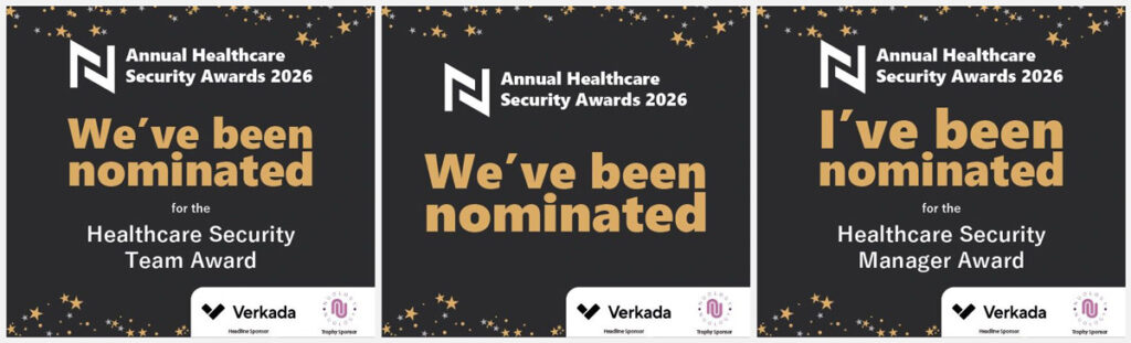 We’ve been nominated graphic for the Annual Healthcare Security Awards 2026